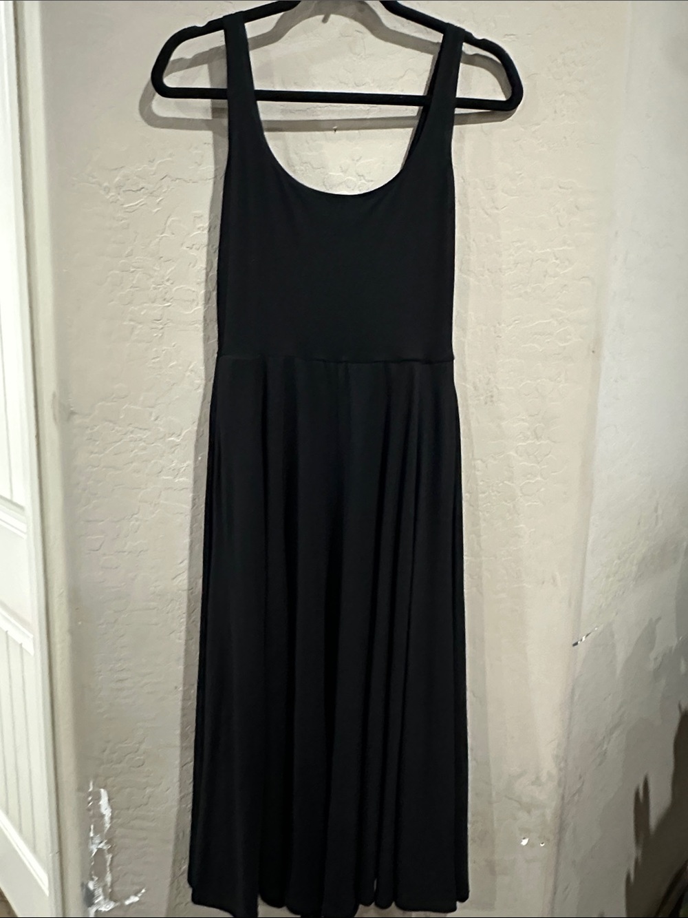 Reformation Black Scoop-Neck Maxi Dress